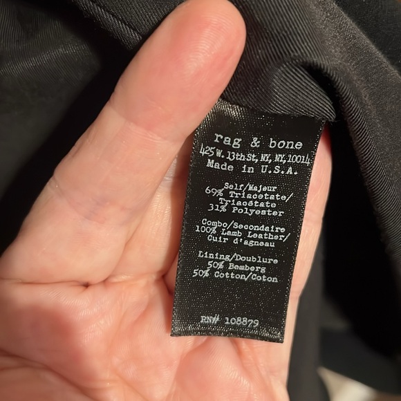 Rag & Bone Black Jacket/Blazer - Picture 3 of 3